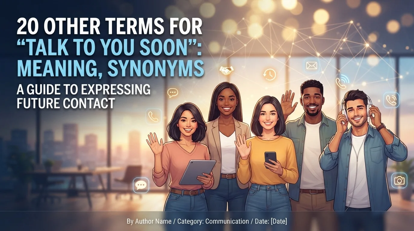 Other Terms For “Talk to You Soon” Meaning, Synonyms