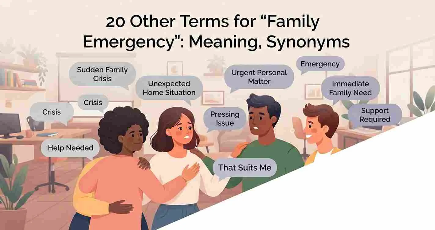 Other Terms for “Family Emergency” Meaning, Synonyms