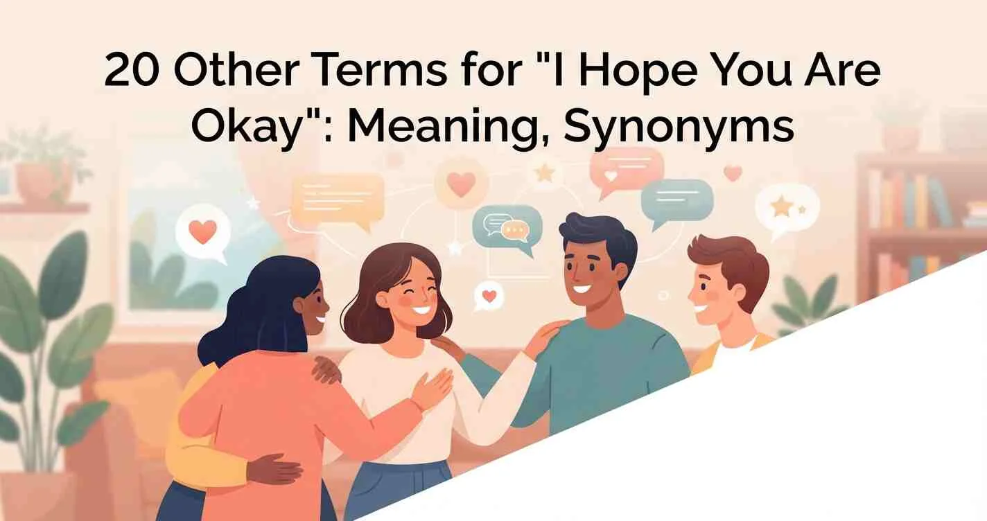 Other Terms for “I Hope You Are Okay” Meaning, Synonyms