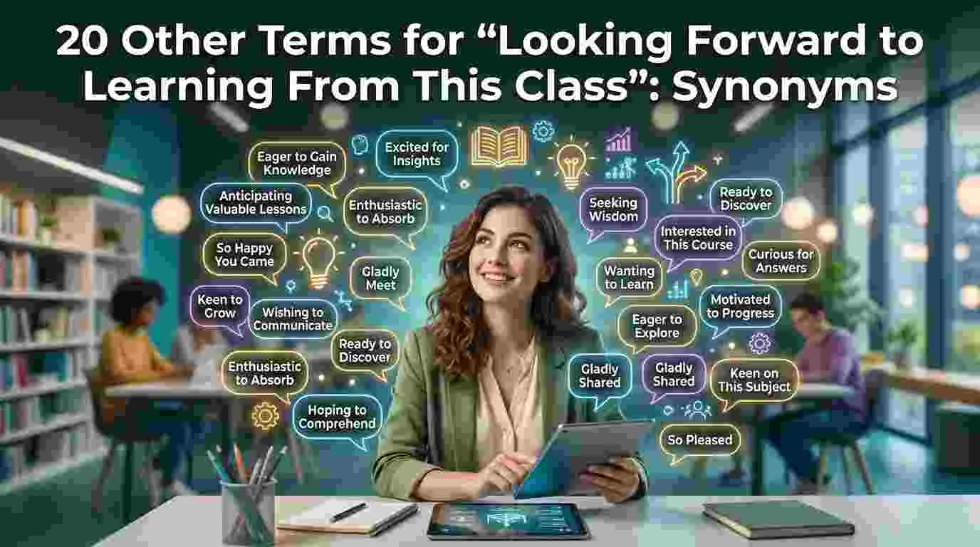 Other Terms for “Looking Forward to Learning From This Class” Synonyms