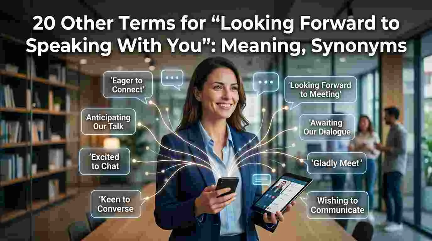 Other Terms for “Looking Forward to Speaking With You” Meaning, Synonyms