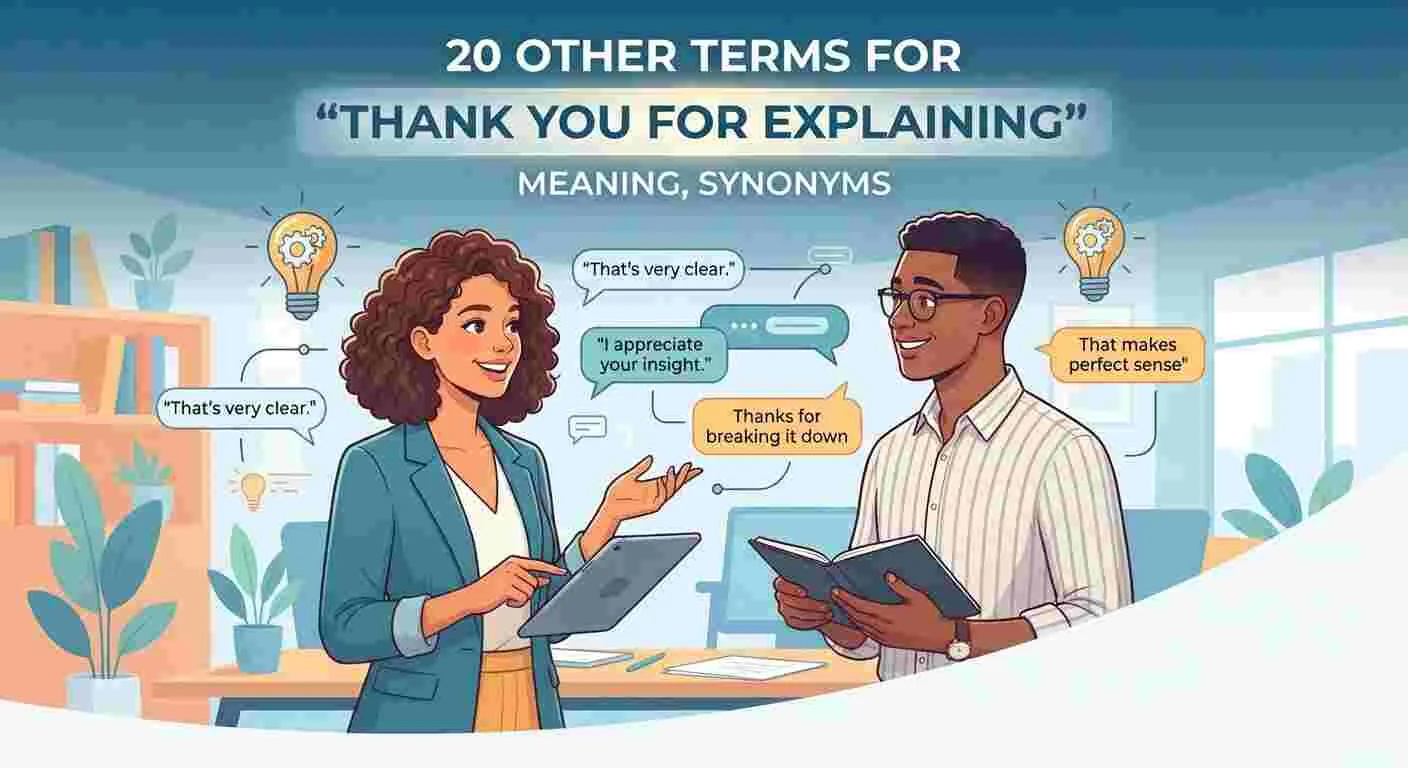 Other Terms for “Thank You for Explaining” Meaning, Synonyms