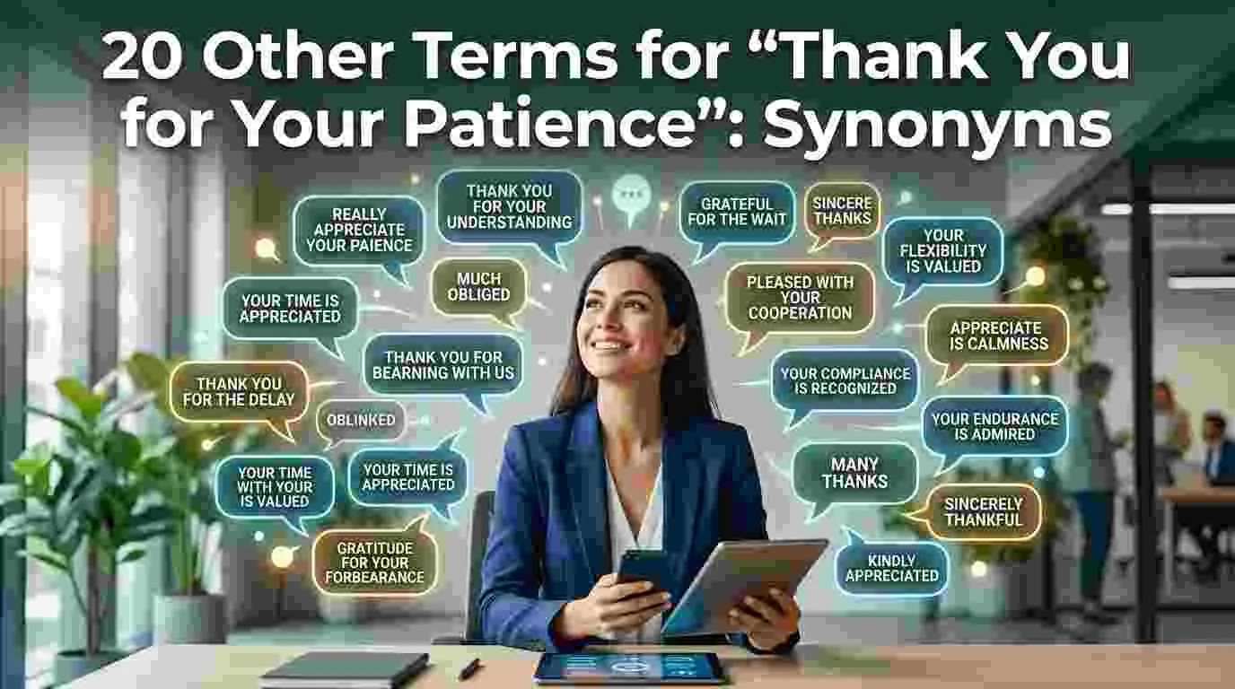 Other Terms for “Thank You for Your Patience” Synonyms