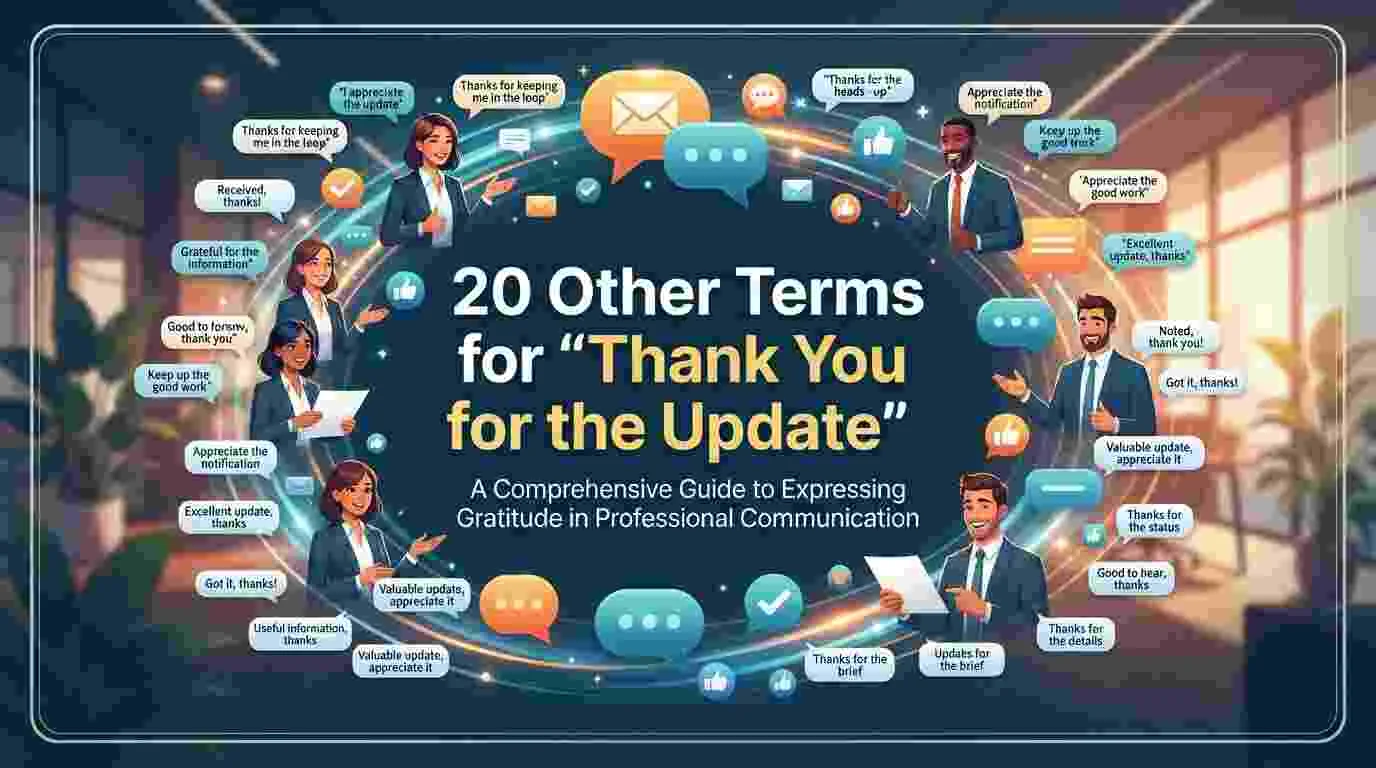 Other Terms for “Thank You for the Update” Meaning, Synonyms