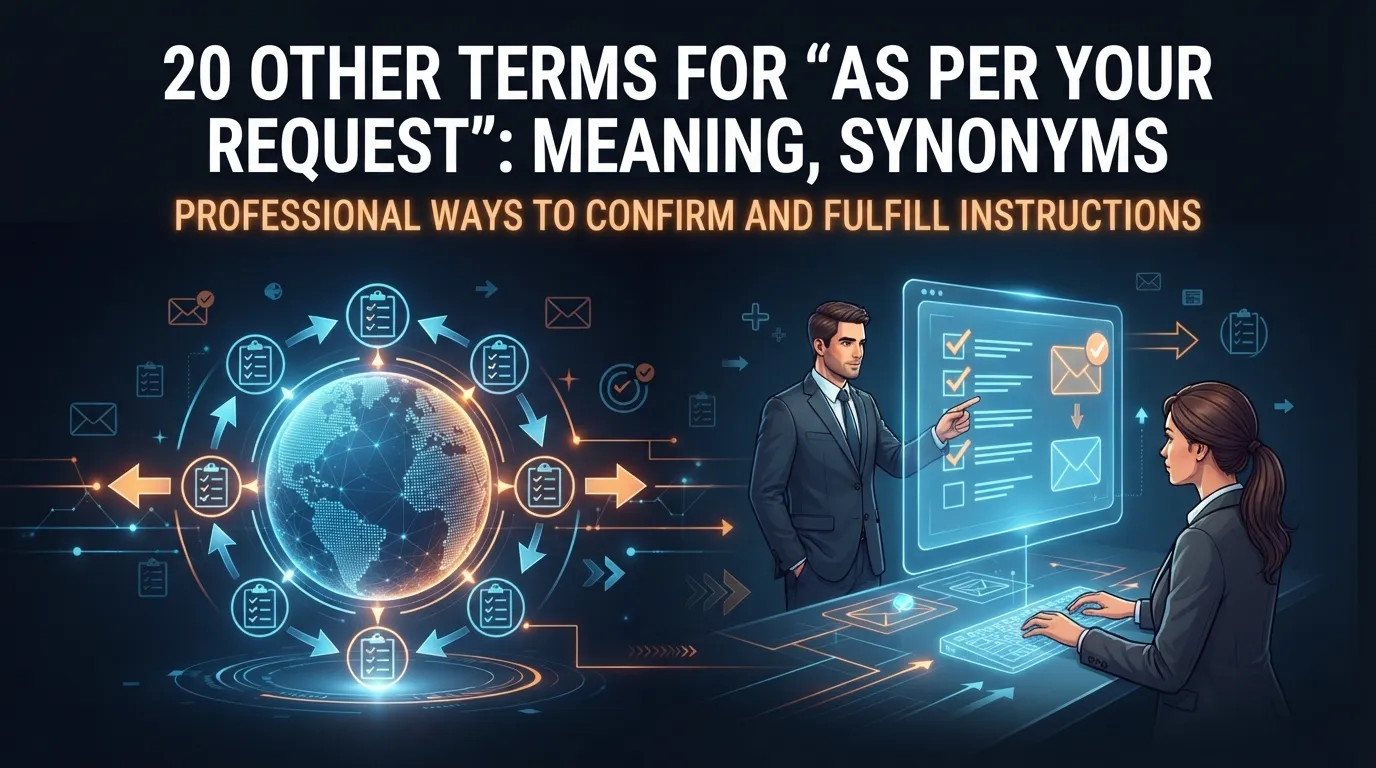 Other Terms For “As Per Your Request”: Meaning, Synonyms