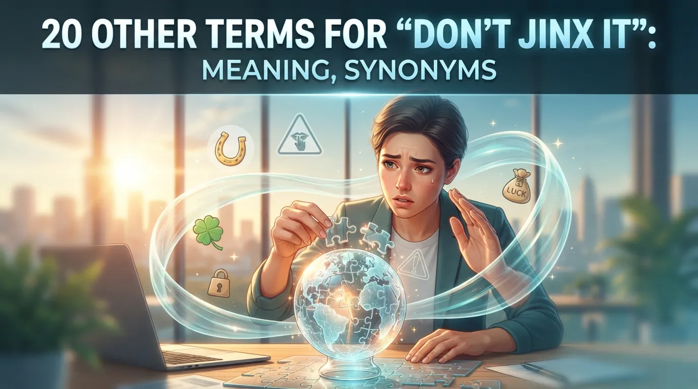 Other Terms For “Don’t Jinx It”: Meaning, Synonyms