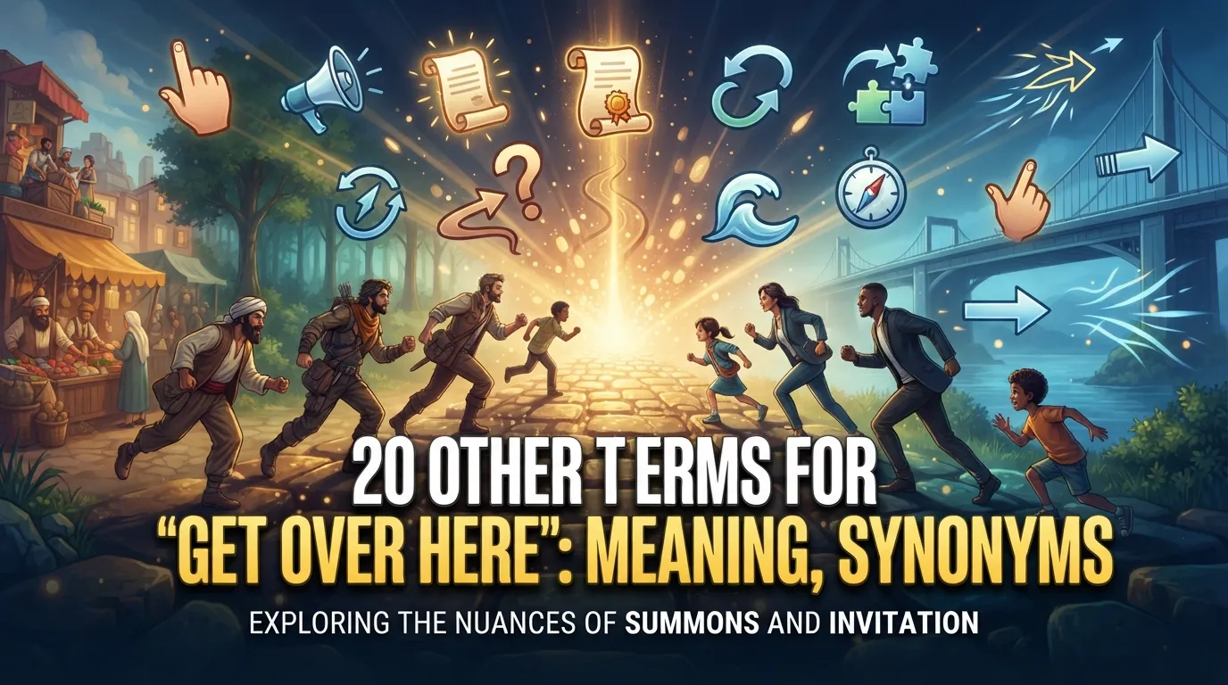 Other Terms for “Get Over Here”: Meaning, Synonyms