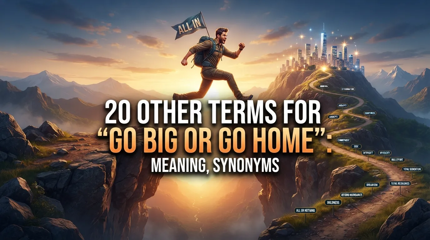 Other Terms For “Go Big or Go Home”: Meaning, Synonyms