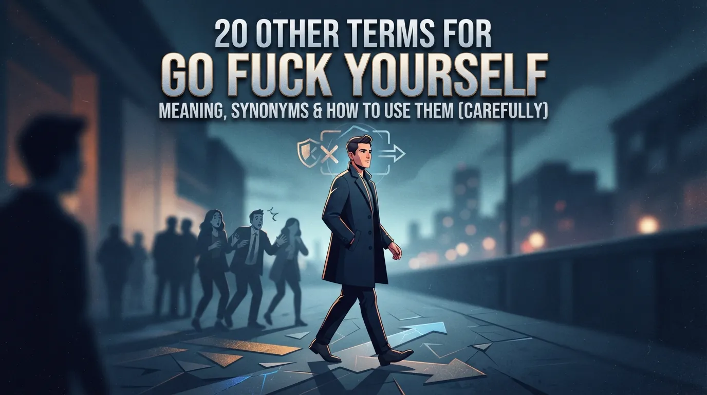 Other Terms for “Go Fuck Yourself”: Meaning, Synonyms