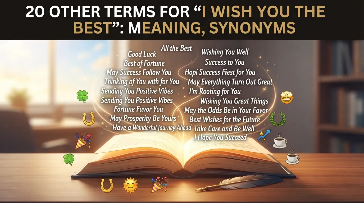 Other Terms For “I Wish You The Best”: Meaning, Synonyms