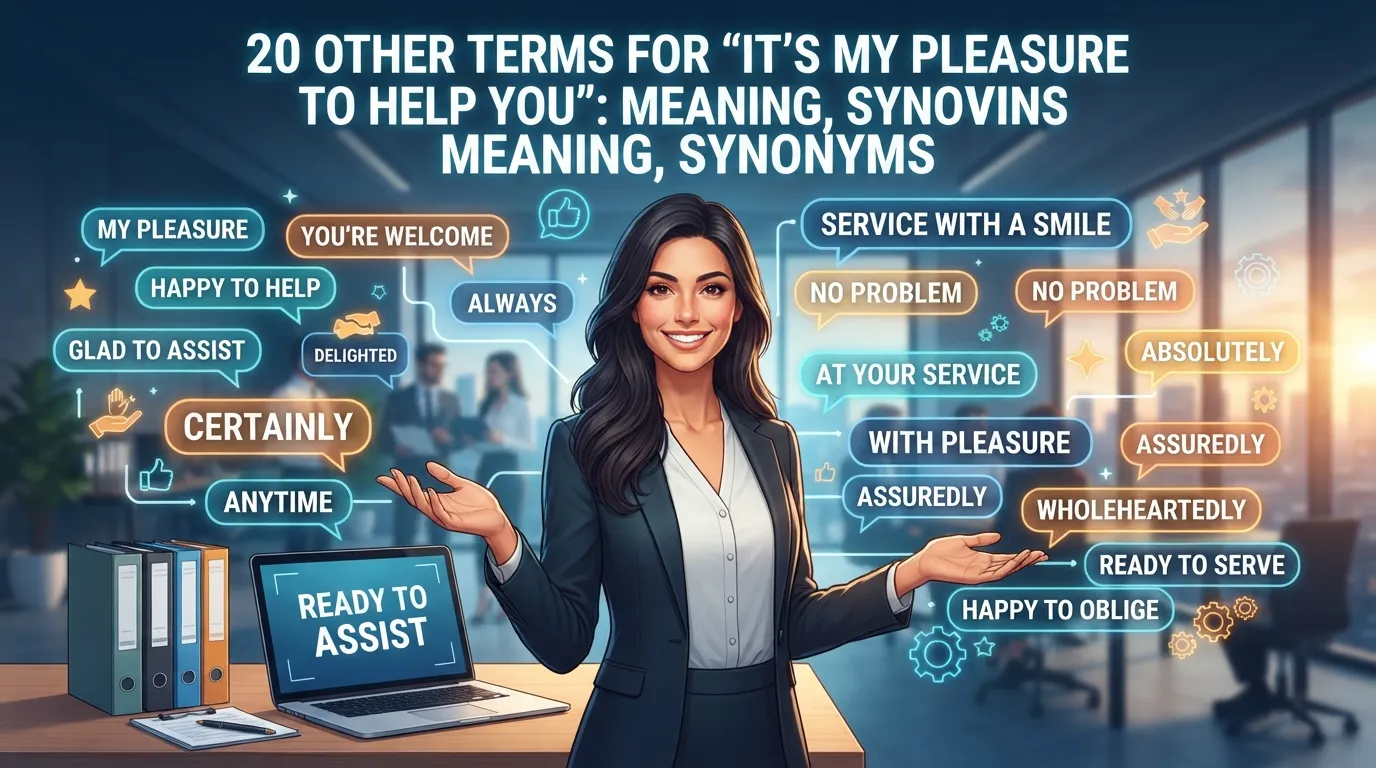 Other Terms for “It’s My Pleasure to Help You”: Meaning, Synonyms