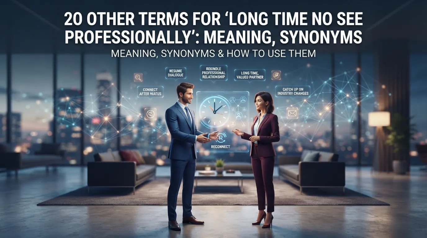 Other Terms for “Long Time No See Professionally”: Meaning, Synonyms