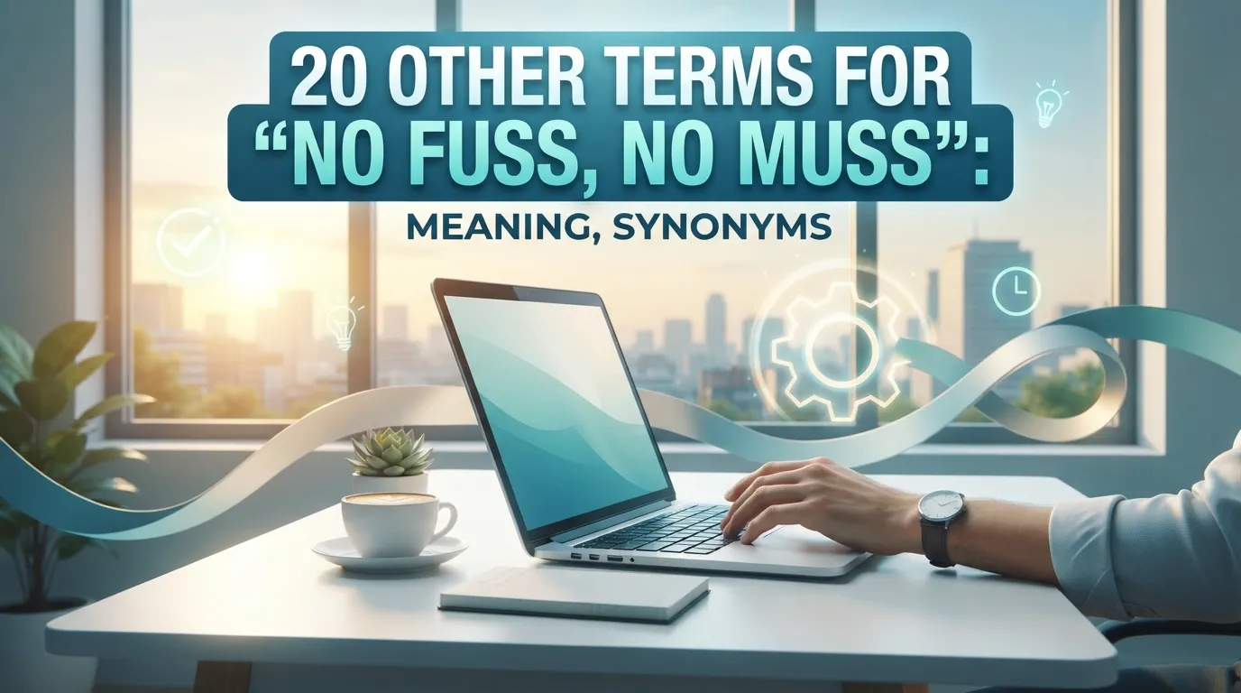 Other Terms for “No Fuss, No Muss”: Meaning, Synonyms